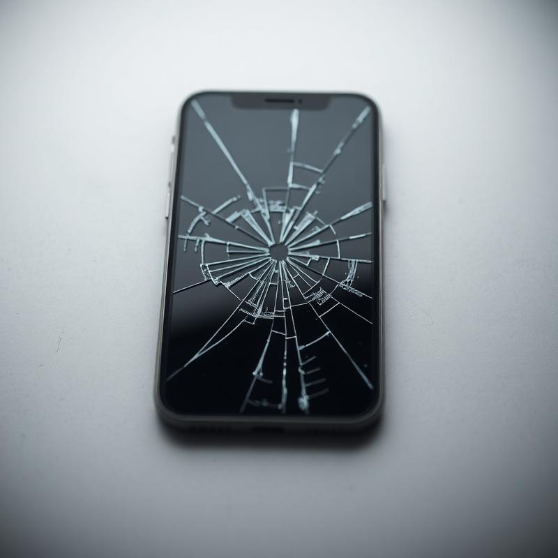 iPhone 13 — shattered screen before repair